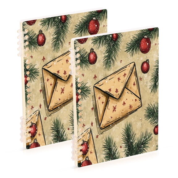 Notebook 8.3x5.7x0.4 Inch One Sizex1 Journey Note Diary Hardcover Notebook 60 Pages,80g Paper Writing Smooth and Not Easy to Break Christmas Envelope