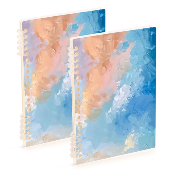 Notebook 8.3x5.7x0.4 Inch One Sizex1 Journey Note Diary Hardcover Notebook 60 Pages,80g Paper Writing Smooth and Not Easy to Break Color Oil Painting