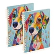 thumbnail image 1 of Notebook 8.3x5.7x0.4 Inch One Sizex1 Journey Note Diary Hardcover Notebook 60 Pages,80g Paper Writing Smooth and Not Easy to Break Colorful Cool Dogs, 1 of 8