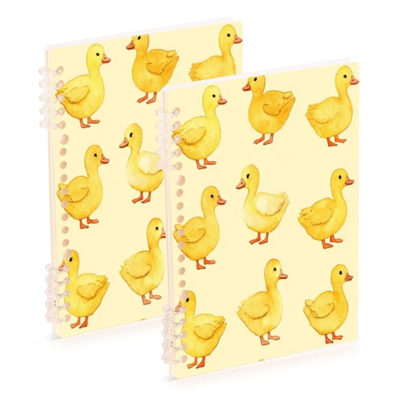 Notebook 8.3x5.7x0.4 Inch One Sizex1 Journey Note Diary Hardcover Notebook 60 Pages,80g Paper Writing Smooth and Not Easy to Break Cute Duck Cartoon