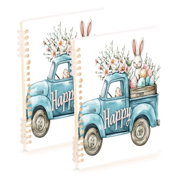 Notebook 8.3x5.7x0.4 Inch One Sizex1 Journey Note Diary Hardcover Notebook 60 Pages,80g Paper Writing Smooth and Not Easy to Break Easter Bunny