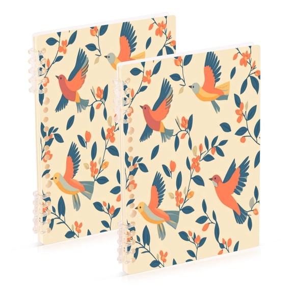 Notebook 8.3x5.7x0.4 Inch One Sizex1 Journey Note Diary Hardcover Notebook 60 Pages,80g Paper Writing Smooth and Not Easy to Break Flying Bird