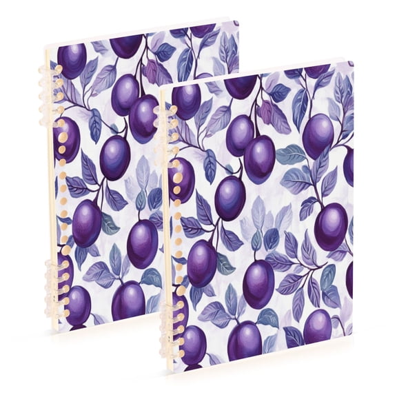 Notebook 8.3x5.7x0.4 Inch One Sizex1 Journey Note Diary Hardcover Notebook 60 Pages,80g Paper Writing Smooth and Not Easy to Break Large Purple Plum