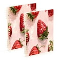 thumbnail image 1 of Notebook 8.3x5.7x0.4 Inch One Sizex1 Journey Note Diary Hardcover Notebook 60 Pages,80g Paper Writing Smooth and Not Easy to Break Large Strawberry, 1 of 8