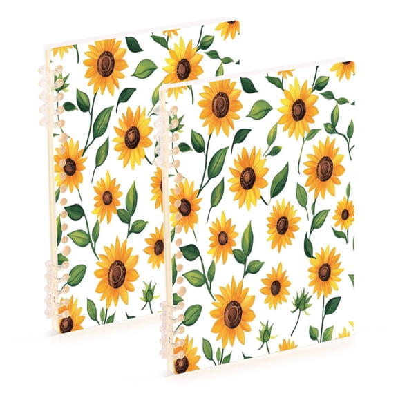 Notebook 8.3x5.7x0.4 Inch One Sizex1 Journey Note Diary Hardcover Notebook 60 Pages,80g Paper Writing Smooth and Not Easy to Break Lovely Sunflower1