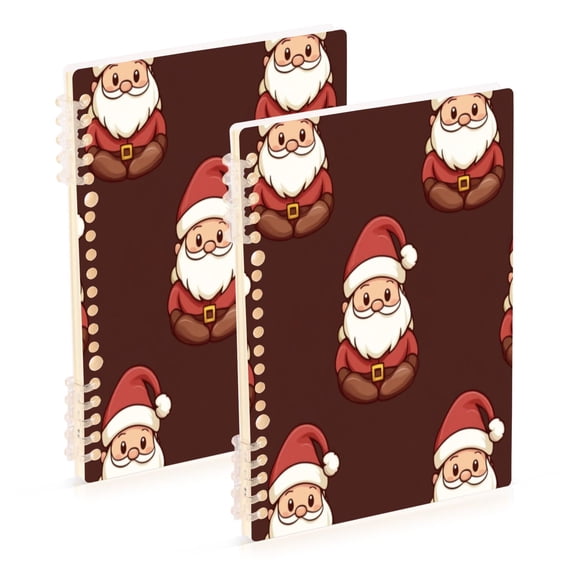 Notebook 8.3x5.7x0.4 Inch One Sizex1 Journey Note Diary Hardcover Notebook 60 Pages,80g Paper Writing Smooth and Not Easy to Break Red Santa Claus