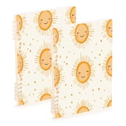 Notebook 8.3x5.7x0.4 Inch One Sizex2 Journey Note Diary Hardcover Notebook 60 Pages,80g Paper Writing Smooth and Not Easy to Break Cartoon Cute Smile Sun