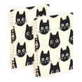 thumbnail image 1 of Notebook 8.3x5.7x0.4 Inch One Sizex2 Journey Note Diary Hardcover Notebook 60 Pages,80g Paper Writing Smooth and Not Easy to Break Cartoon Cat Face, 1 of 8