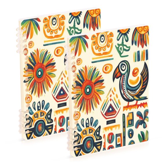 Notebook 8.3x5.7x0.4 Inch One Sizex2 Journey Note Diary Hardcover Notebook 60 Pages,80g Paper Writing Smooth and Not Easy to Break Colorful Sun