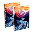 thumbnail image 1 of Notebook 8.3x5.7x0.4 Inch One Sizex2 Journey Note Diary Hardcover Notebook 60 Pages,80g Paper Writing Smooth and Not Easy to Break Red Ferrari, 1 of 8