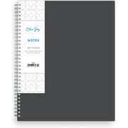 Blue Sky Notes Professional Notebook, Flexible Cover, Twin-Wire Binding, Lined and Perforate Pages, 8.5" x 11", Gray