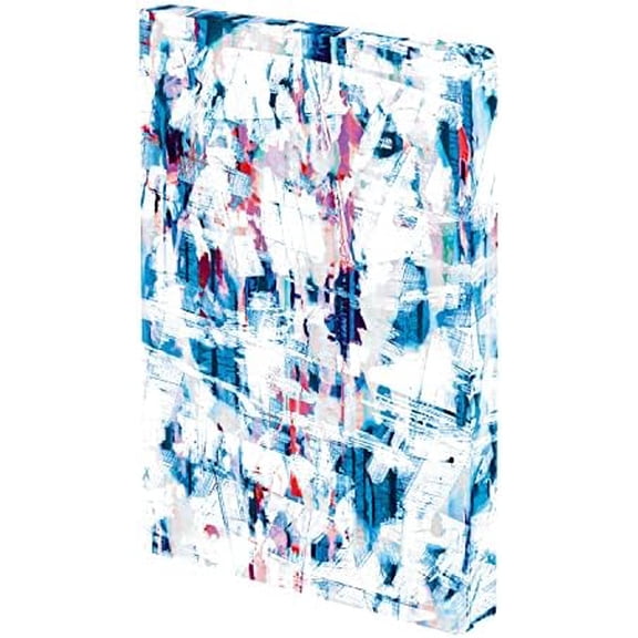 Notebook A5+ | Composition L - Strata | Notebook Dotted | 3.5 mm Dot Grid | 256 Numbered Pages | 120 g Premium Paper | Jeans  Material | Vegan | Sustainably Produced in Germany$$Office