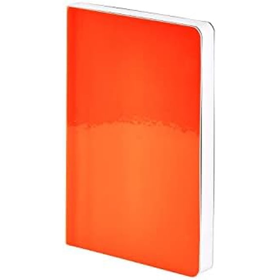 Notebook A6 | Candy S - Neon Orange | Dotted Journal | 2.5 mm Dot Grid | 176 Numbered Pages | 120 g Premium Paper | Glossy | Sustainably Produced in Germany$$Office