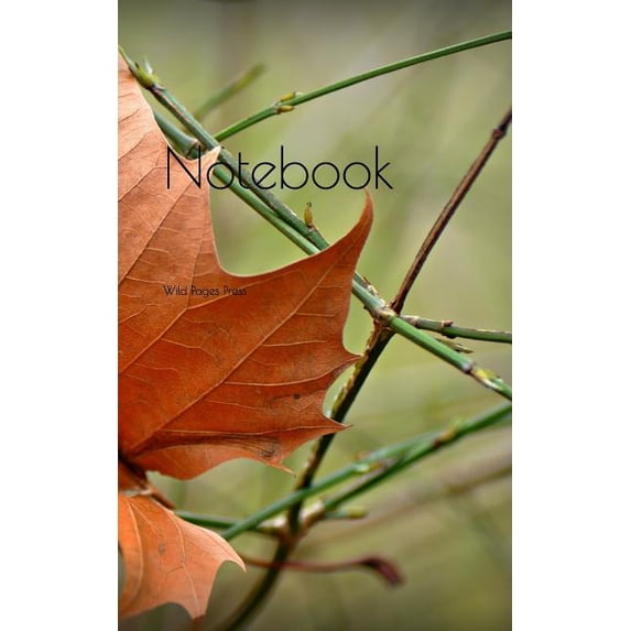 Notebook: Autumn Leaf Withered Dry Vein Pattern Twig Season (Paperback)