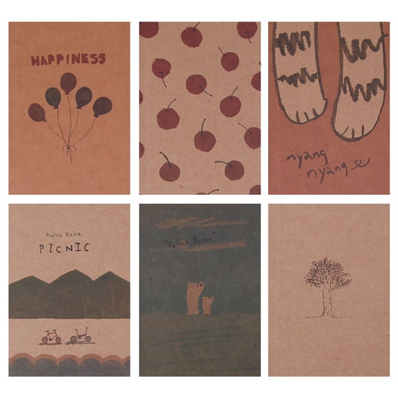 Notebook Blank Page Painting Paper Book Journal Diary Notepad Memo Pads Supplies
