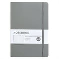 thumbnail image 1 of The Notebook | Cxui Luxury A5 Leather Notebook, Hardcover Lay Flat Journal with 200 Thick Pages, Wide Ruled Writing Pad for Professionals, Elastic Closure & Bookmark Grey, 1 of 9