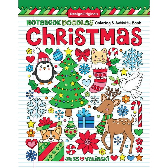 Notebook Doodles Christmas: Coloring & Activity Book (Paperback)