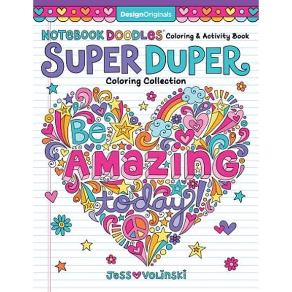 Pre-Owned Notebook Doodles Super Duper Coloring & Activity Book: With Color-Your-Own Stickers! (Paperback) 1497203449 9781497203440