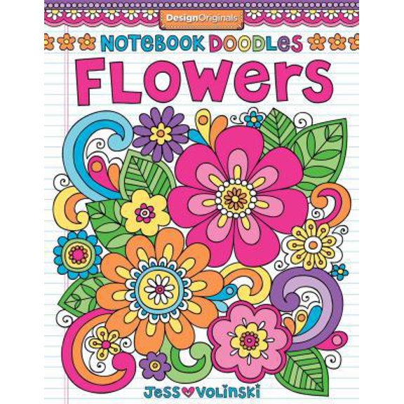 Pre-Owned Notebook Doodles Flowers: Coloring & Activity Book (Paperback) 1497200148 9781497200142