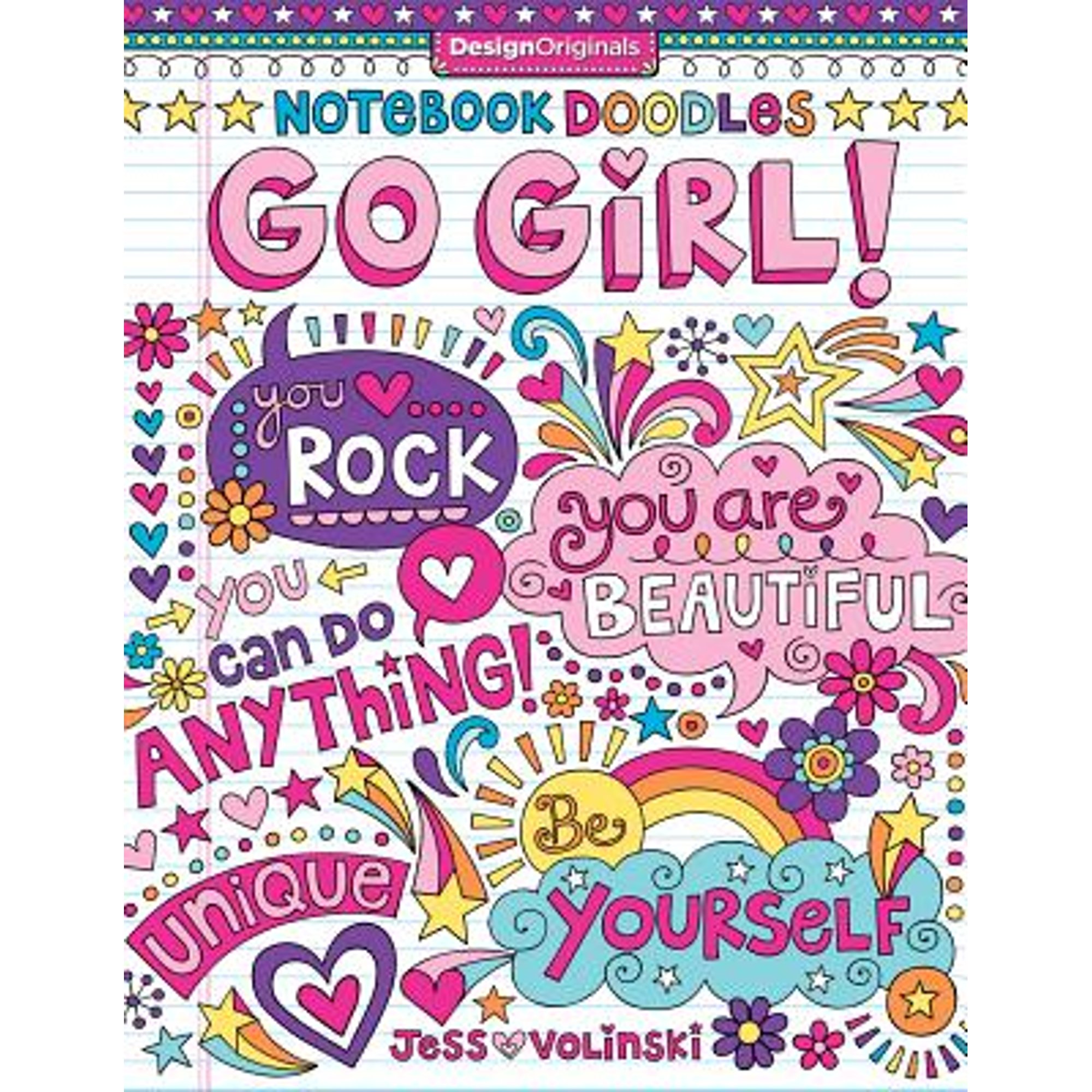 Pre-Owned Notebook Doodles Go Girl!: Coloring & Activity Book (Design ...
