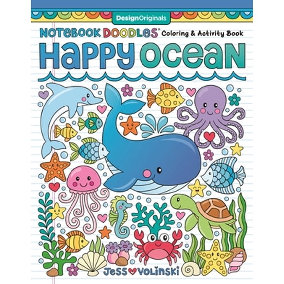 Pre-Owned Notebook Doodles Happy Ocean: Coloring & Activity Book (Paperback) 1497205433 9781497205437