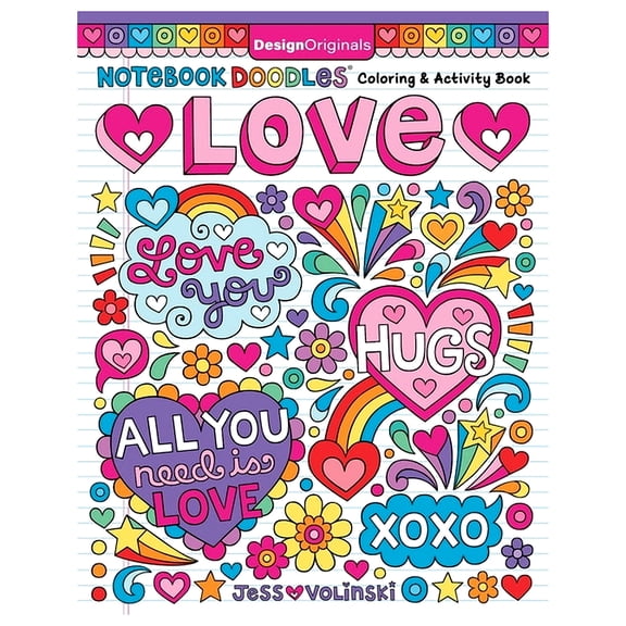 Notebook Doodles Notebook Doodles Love: Coloring & Activity Book, (Paperback)