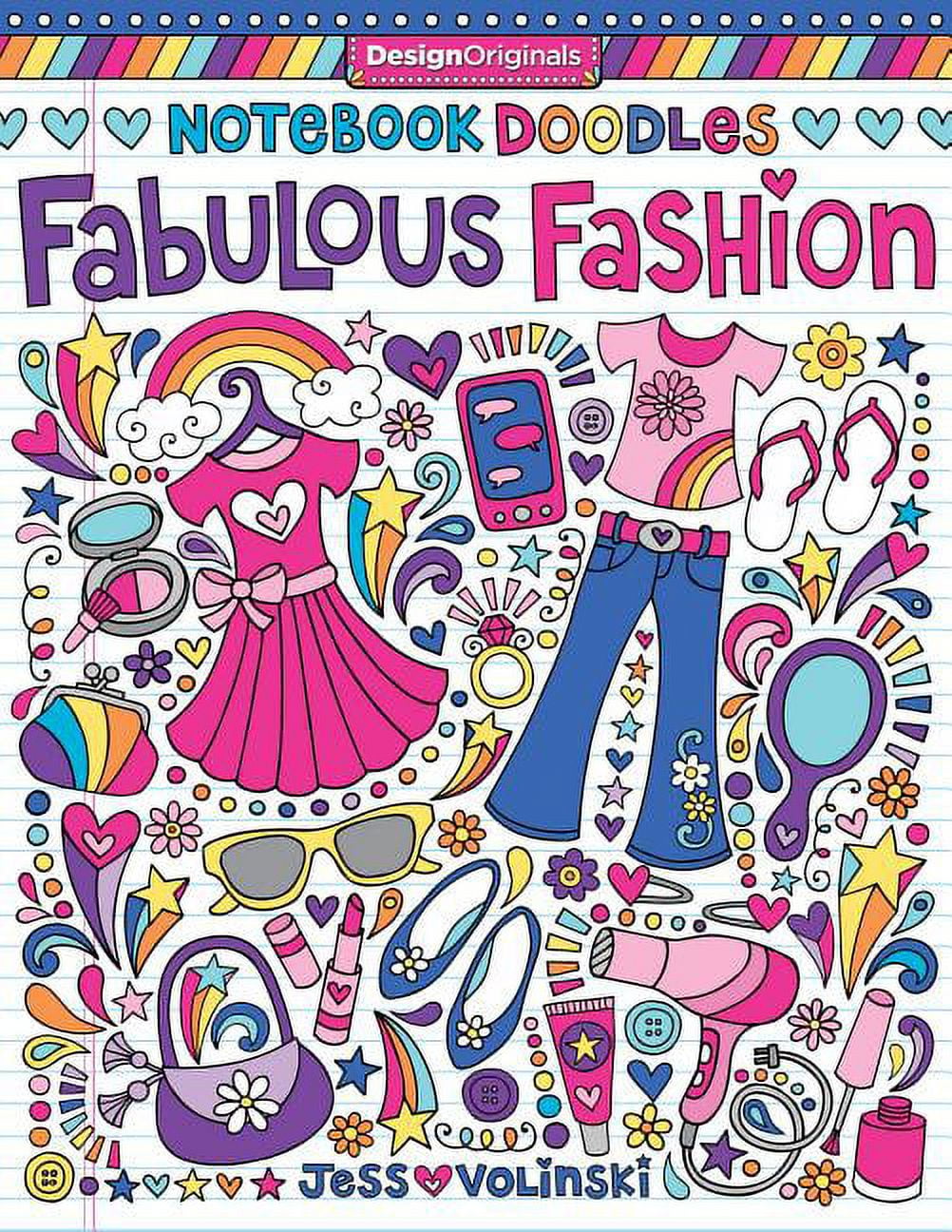 Notebook Doodles Notebook Doodles Fabulous Fashion: Coloring & Activity Book, Book 6, (Paperback)