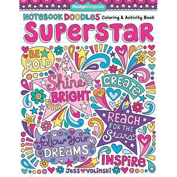 Notebook Doodles Notebook Doodles Superstar: Coloring & Activity Book, (Paperback)
