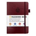 thumbnail image 1 of Notebook Elegant Password Book With Alphabetical Tabs Hardcover Password Book For Internet Website Address 5.2" X 7.6" Password And Organizer W/Notes & Back Pocket, 1 of 8