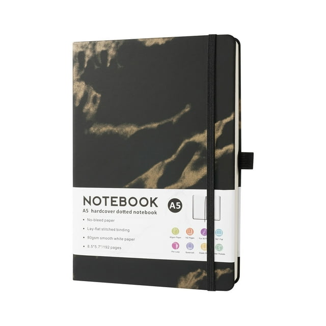 Notebook Fieroe Lined Journal Notebook for Women & Men 192 Pages College Ruled Notebook for Writing Note Taking Work 100 Gsm Thick Paper Hardcover Journal Medium 5.83" X 8.83", Notebook for Recording