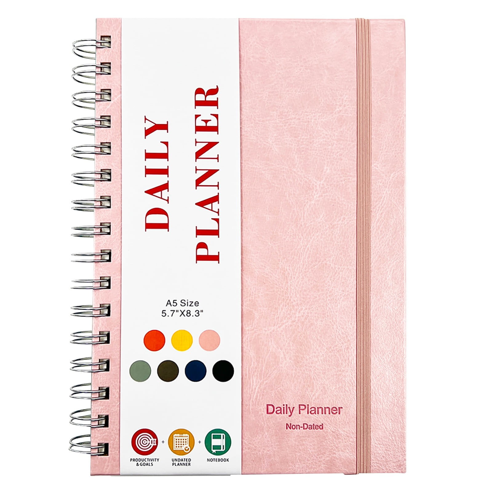 Notebook For Recording Undated Daily Planner Undated Planner With ...