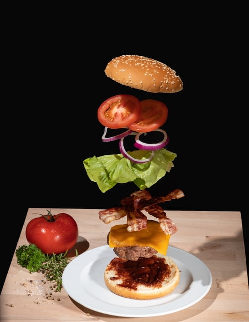 Notebook : Hamburger Burger Food Fresh Fast Food Hamburgers Burgers Cooking