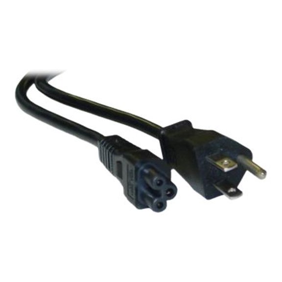 Notebook/Laptop Power Cord, NEMA 5-15P to C5, 3 Pin, 3 foot