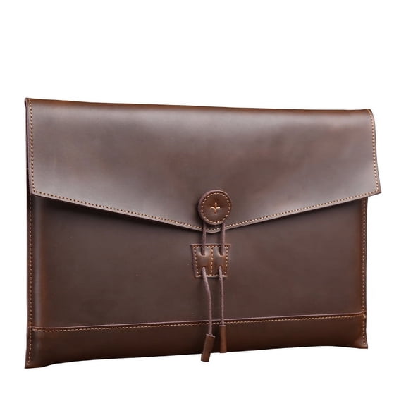 Notebook Liner Bag 15.6-Inch Two-Layer Leather Drawstring Computer Liner Bag One Drop Delivery,15