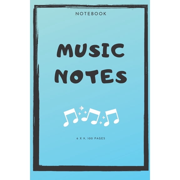 Notebook: Music Notes, (Paperback)