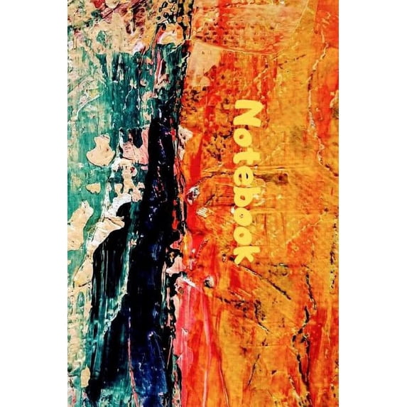 Notebook: Notebook / Diary With Colored Cover - Wide Ruled Line Paper (Paperback)