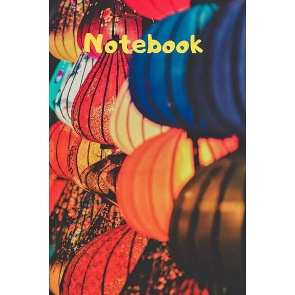 Notebook: Notebook / Diary With Colored Cover - Wide Ruled Line Paper (Paperback)