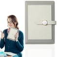 thumbnail image 1 of Notebook - PU Leather A5 Journal with Button Closure, Lined Pages for Work School and Home, 1 of 6