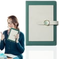 thumbnail image 1 of Notebook - PU Leather A5 Journal with Button Closure, Lined Pages for Work School and Home, 1 of 7