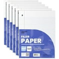 thumbnail image 1 of E-Clips USA 200-Sheet College Ruled Notebook Paper, 60 GSM Loose Leaf Paper, 6-Pack, 1 of 7