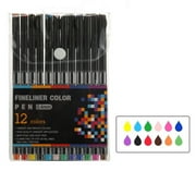 Notebook Pen 12/24/36/48/60 Pen Drawing Line Drawing Pen Ink Pen Watercolor Marker Superfine Marker Color Pen Neutral Set Plastic Notebook Pen（5ml）