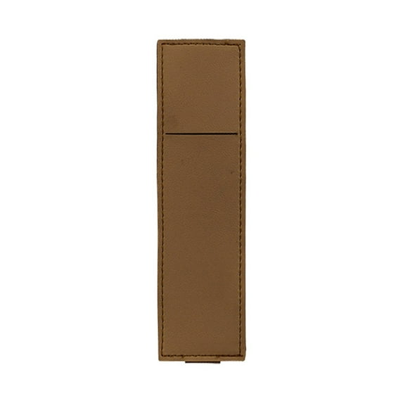 Notebook Pen Sleeve, Pu Leather Pen Holder, Pu Brown Pu Leather Pen Holders with Elastic Straps, Attachable to Notebooks And Planners, 4-Pack, by Goohae