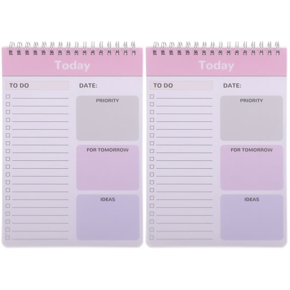 Notebook Plan Accessory Small Memo Pads Abs Paper Checklist Pages 2023 Daily Planner Office Pp Multifunction Set