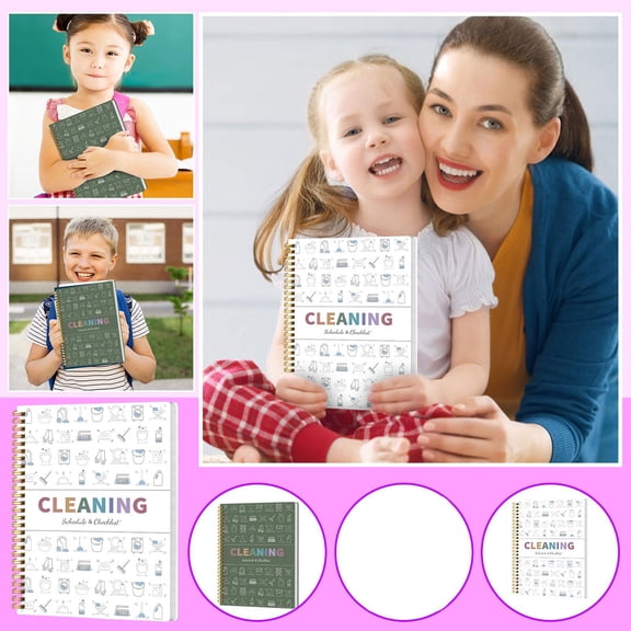 Notebook Planner, Adhd Planner, Schedule Planner, Organizer Notebook, Weekly Household Task Mapping, White Cover, 1 Pc