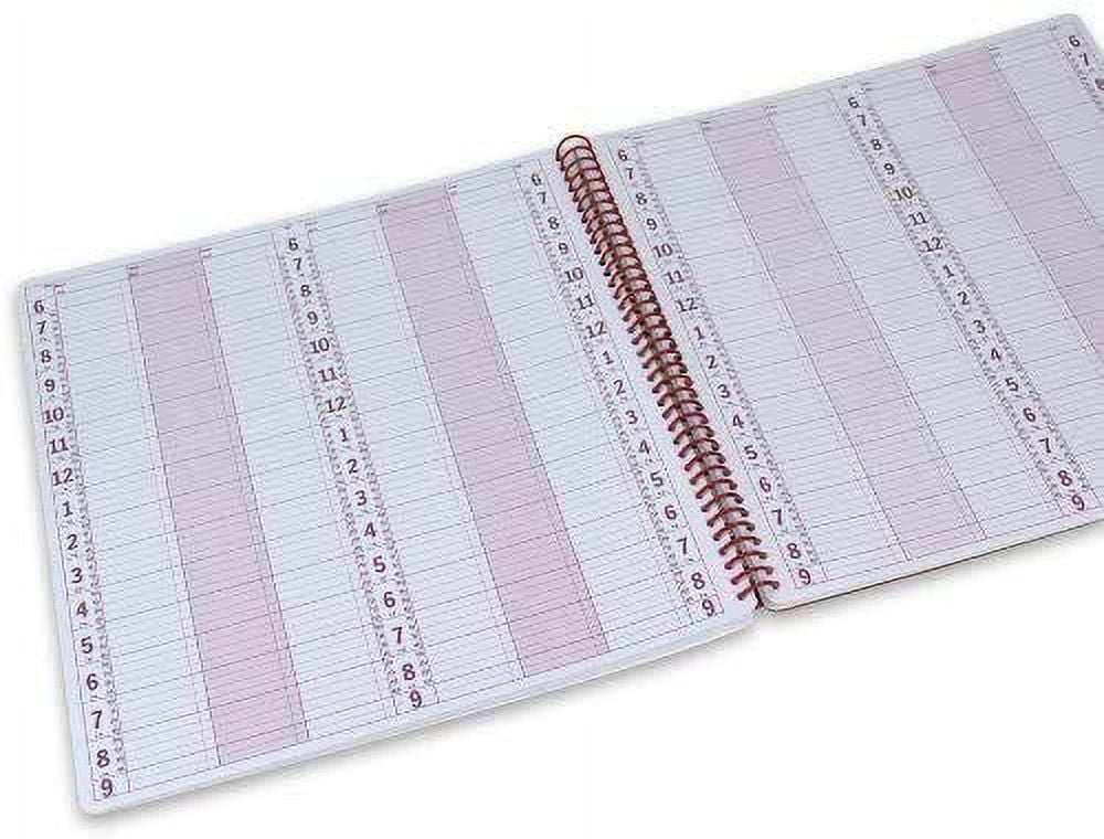 Portage 6 Column Appointment Book - Large 12.75" x 13.5" Daily & Hourly Planner - Spiral Notebook Organizer for Scheduling Appointments