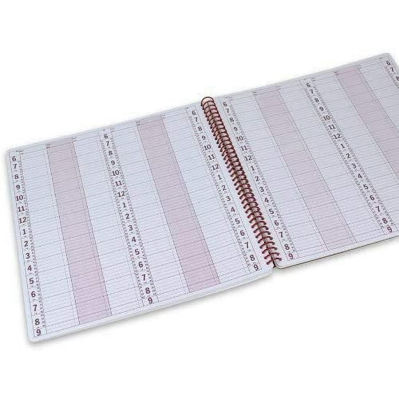 Portage 6 Column Appointment Book - Large 12.75" x 13.5" Daily & Hourly Planner - Spiral Notebook Organizer for Scheduling Appointments