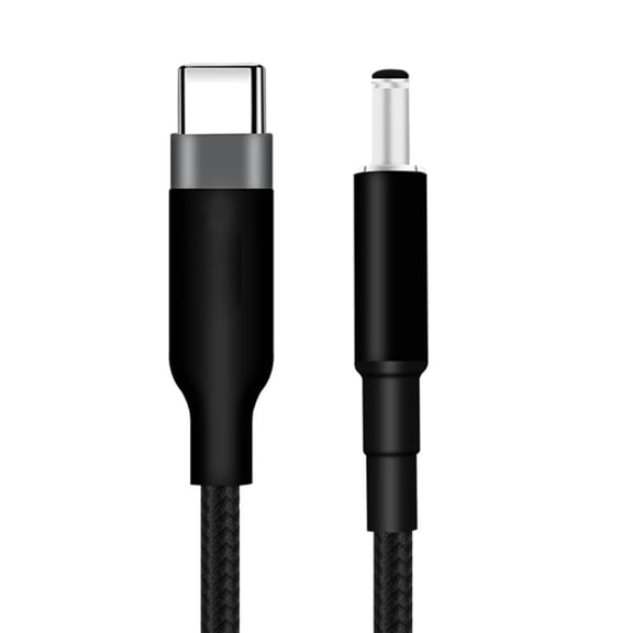 Notebook Power Cable USB C Male to DC5.5x2.1mm Connection Robust Braided Wire for Notebooks 20V 5A