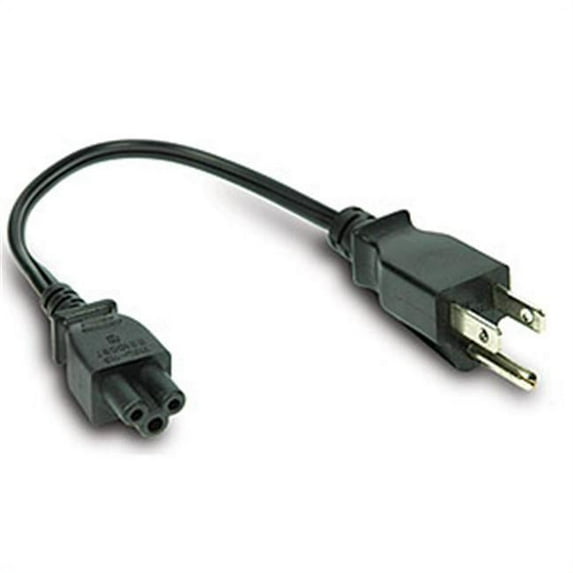 Notebook Power Cord C5 Cloverleaf Plug 1ft.