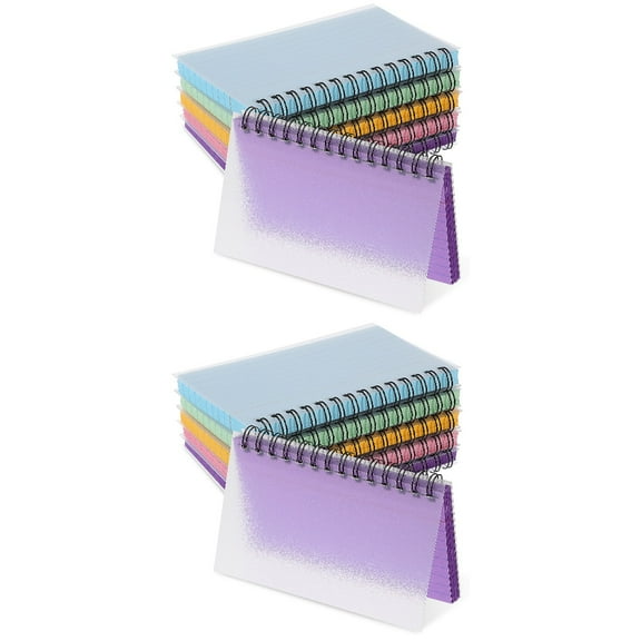 CIMAXIC Index Cards Notebook Assorted Colors Portable for Writing 10Pcs