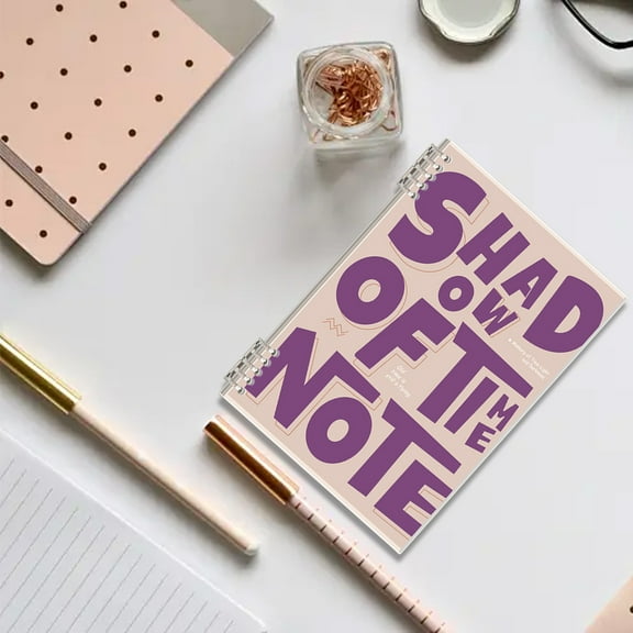 Notebook – Water Proof Notepad | Hard Cover, Large Size, Detachable Pages, Horizontal Line, Smooth Paper | Purple | 25.5x18cm | Sleek Handwriting Design